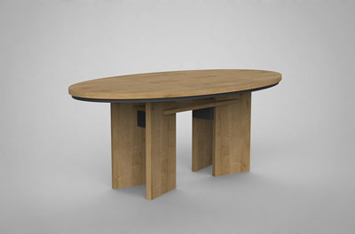 FAVORIT Eiche schwarz – Eiche massiv mit MDF schwarz durchgefärbt