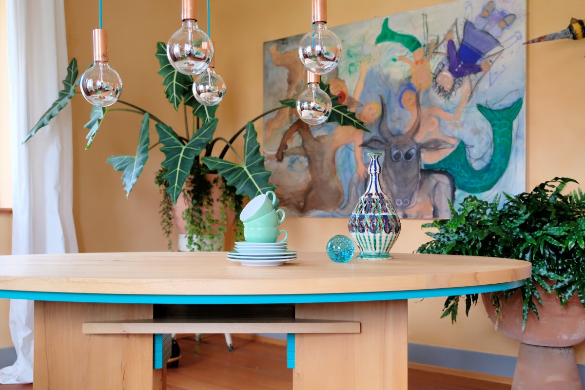 FAVORIT Tisch Eiche Detail